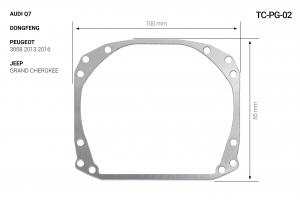 Перехідник під лінзу TC-PG 02 Peugeot, Audi, Jeep