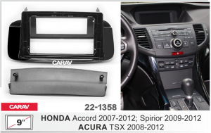 Переходная рамка CARAV 22-1358 Honda, Acura