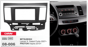 Переходная рамка Mitsubishi Lancer X Carav 08-006