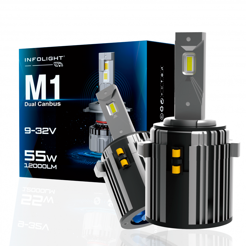 Комплект светодиодных ламп Infolight M1 Dual Canbus H7 VW 55W