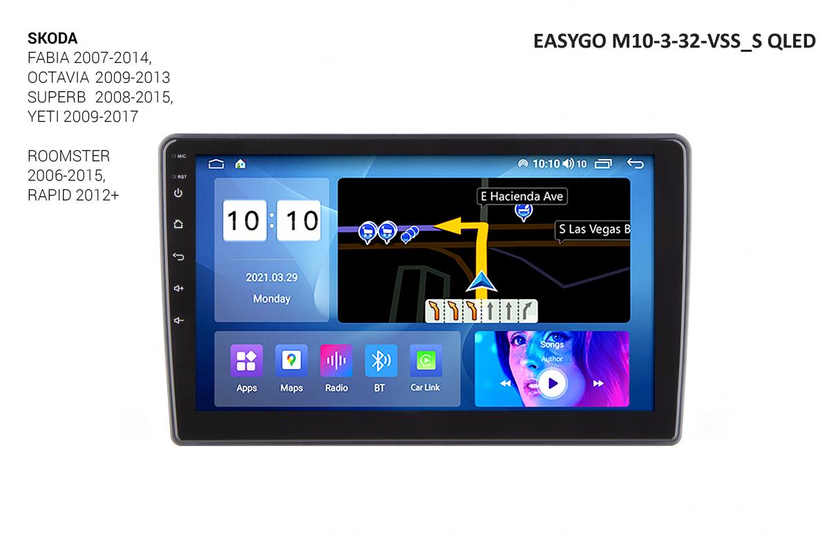 Штатний головний пристрій EasyGo M10-3-32-VSS_S QLED Skoda