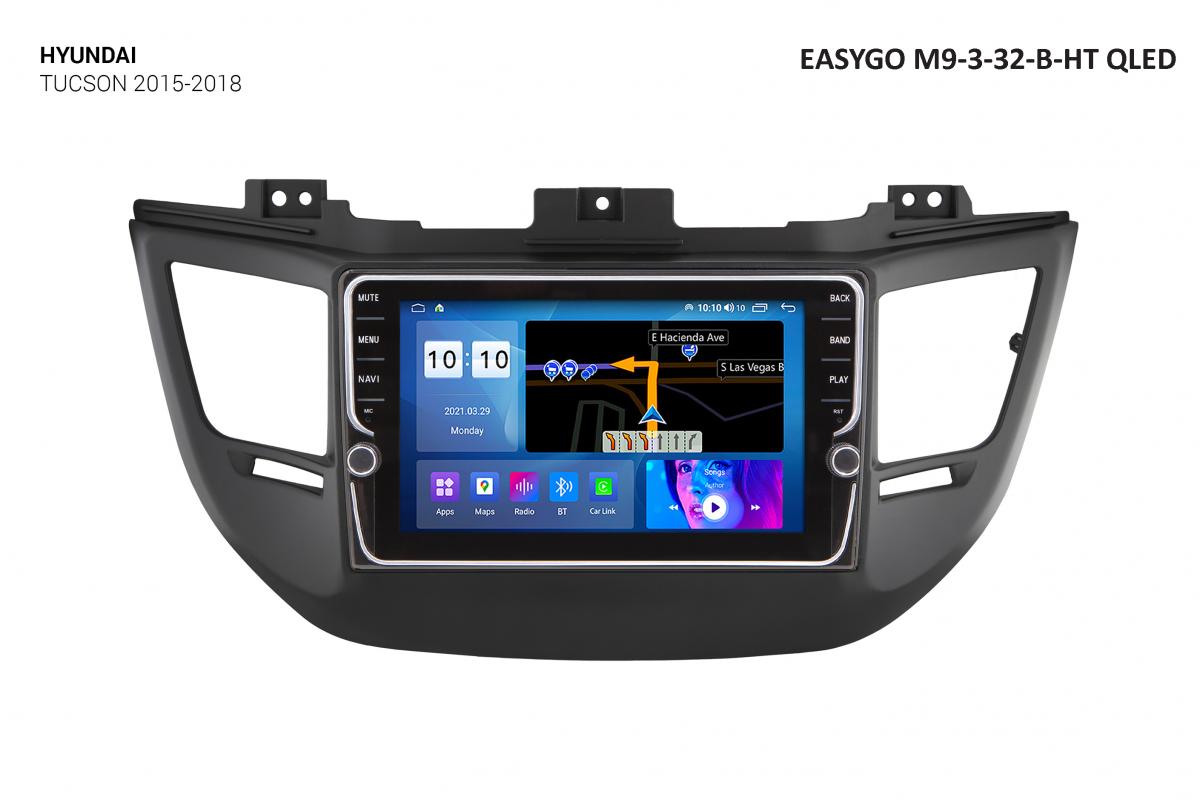 Штатное головное устройство EasyGo M9-3-32-B-HT QLED Hyundai Tucson