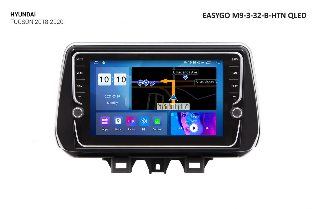 Штатное головное устройство EasyGo M9-3-32-B-HTN QLED Hyundai Tucson