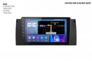 Штатна автомагнітола EasyGo M9-4-64-BEX QLED BMW 5 Series (E39) 1995-2003, X5 (E53) 1999-2006E39) 1995-2003, X5 (E53) 1999-2006