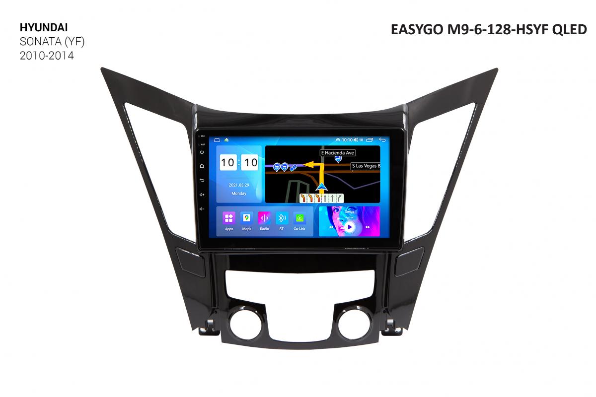 Штатна автомагнітола EasyGo M9-6-128-HSYF QLED Hyundai Sonata (YF) 2010-2014