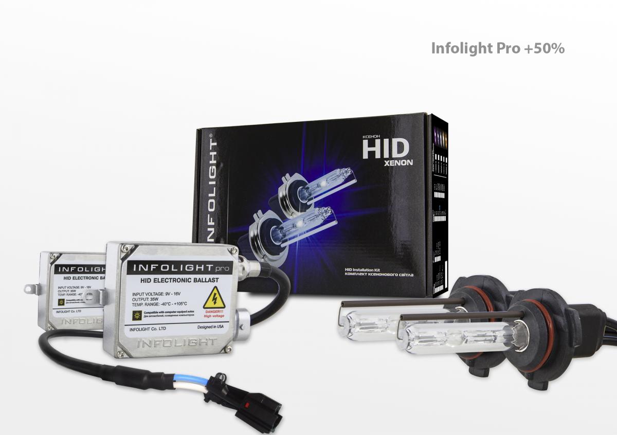 Комплект ксенона Infolight Pro +50% HB4(9006) 4300K