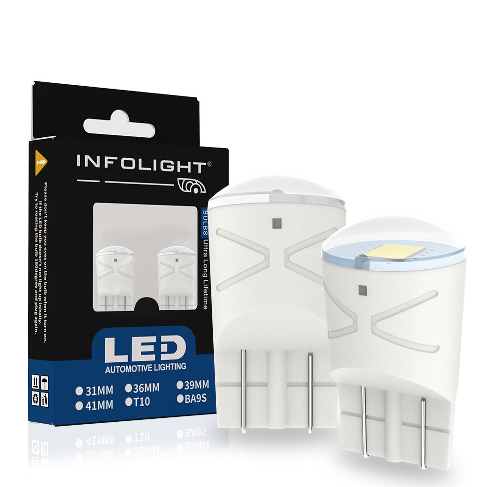 Комплект светодиодных ламп Infolight T10(w5w) Amber