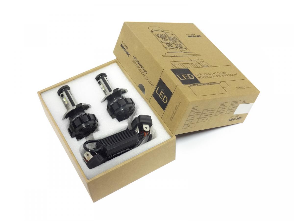 Комплект светодиодных ламп Sho-Me G1.4 H4 40/50W