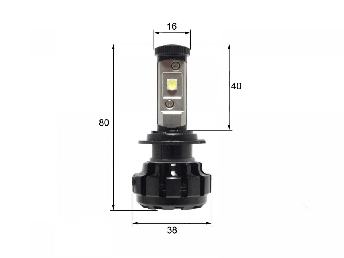 Комплект світлодіодних ламп Sho-Me G1.4 H7 40W