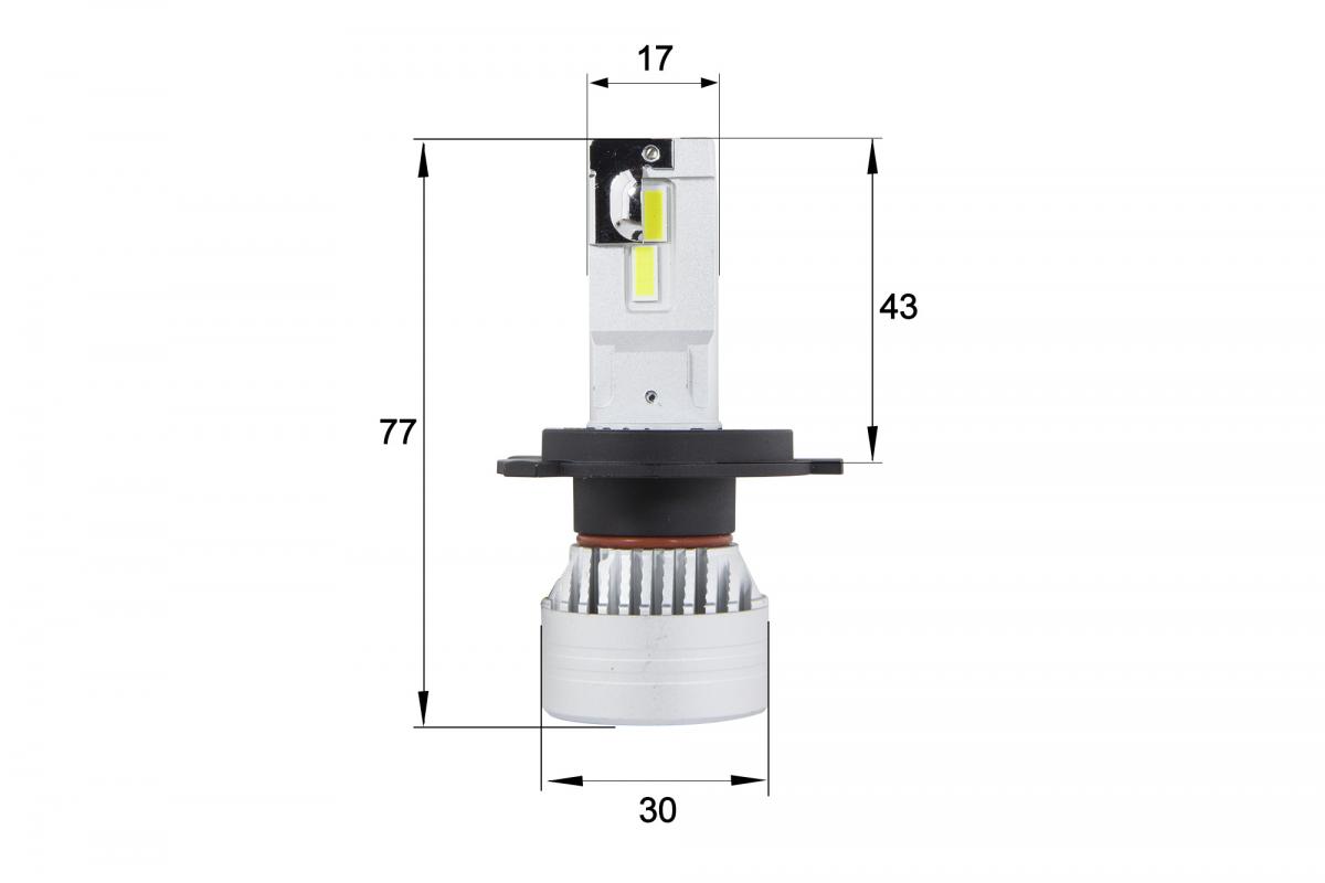 Комплект светодиодных ламп Sho-Me F4 H4 40W