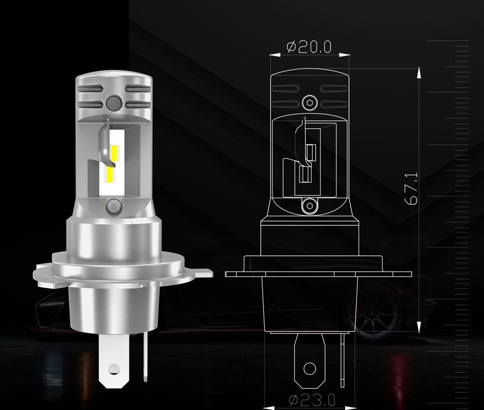 Комплект светодиодных ламп Sho-Me F3 H4 20W