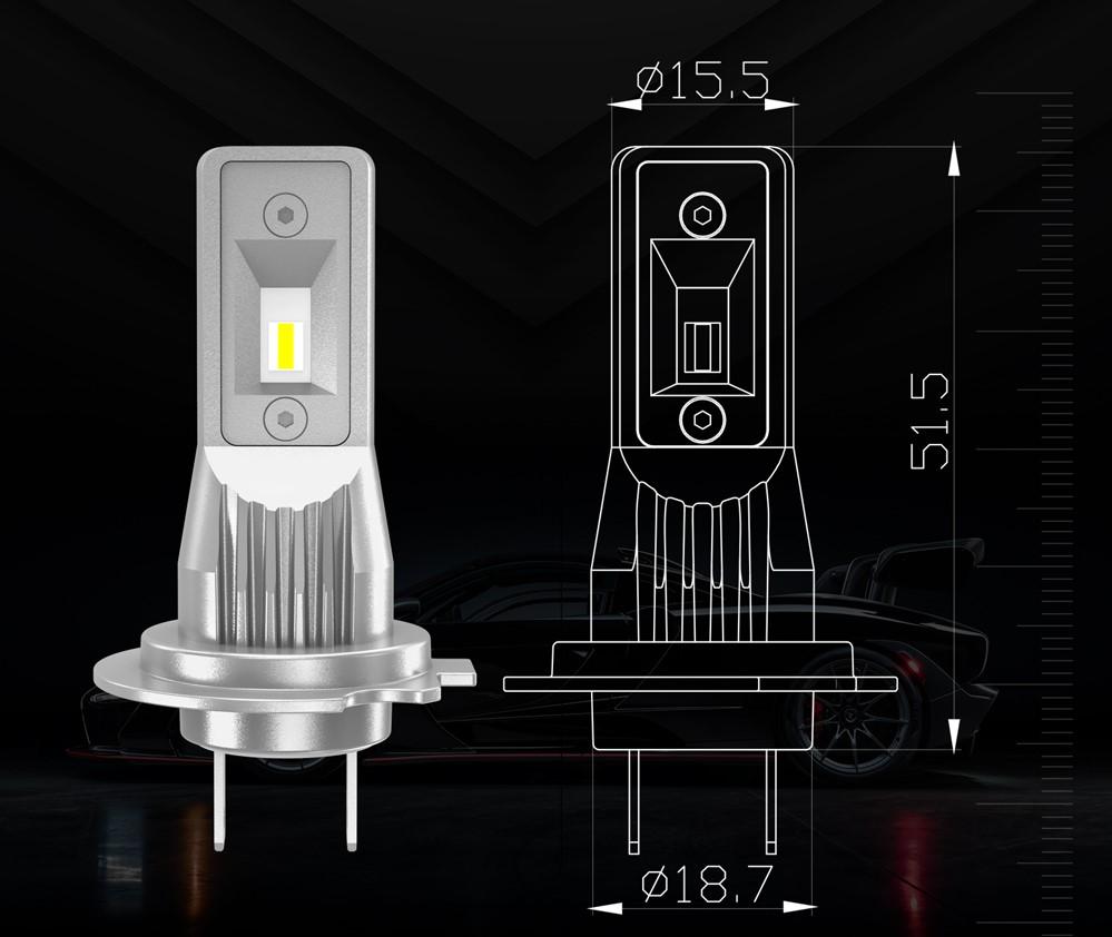 Комплект светодиодных ламп Sho-Me F3 H7 20W