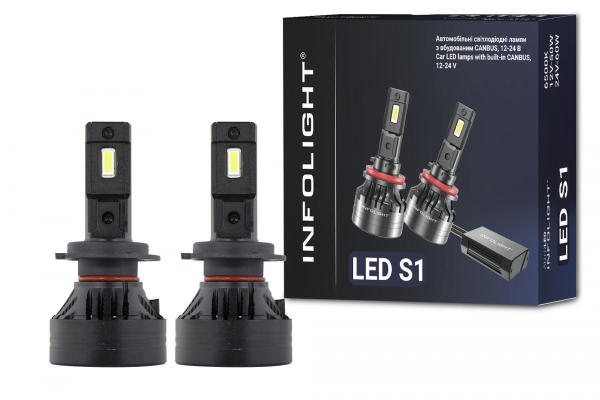 Комплект светодиодных ламп Infolight S1 H7 50W