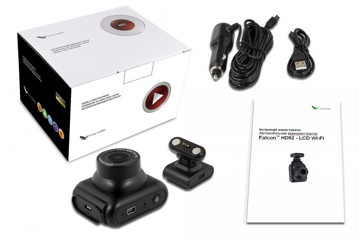 Мобільний відеореєстратор Falcon DVR HD92-LCD Wi-fi