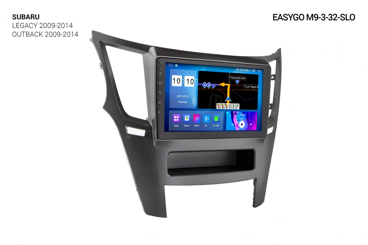 Штатная автомагнитола EasyGo M9-3-32-SLO Subaru Legacy 2009-2014, Outback 2009-2014