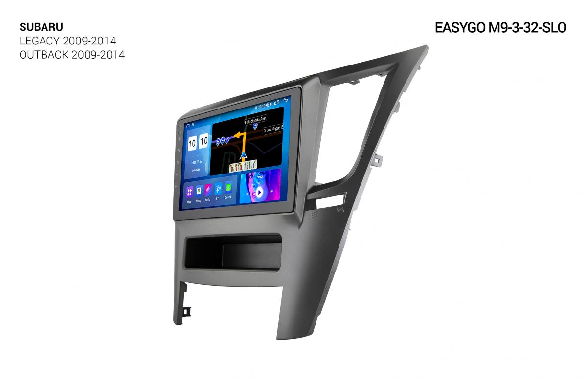 Штатная автомагнитола EasyGo M9-3-32-SLO Subaru Legacy 2009-2014, Outback 2009-2014