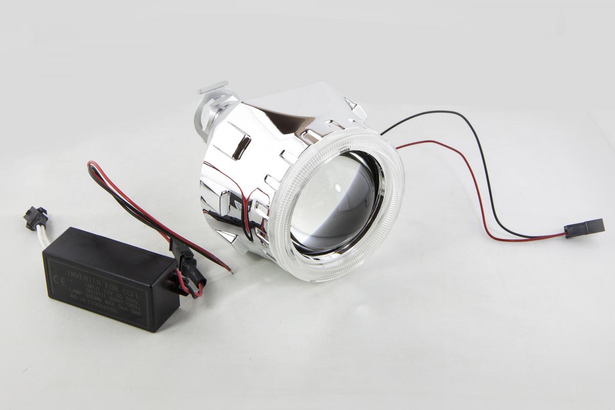 Биксеноновые линзы Infolight G5 Ultimate тип 2 CCFL газоразрядные ангельские глазки