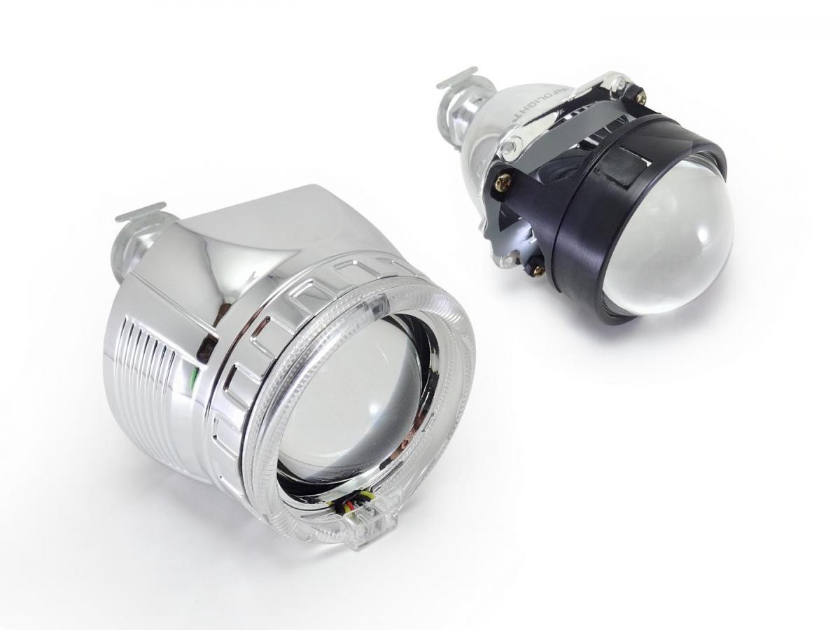Біксенонові лінзи Infolight G5 тип 3 з LED ангельськими очками