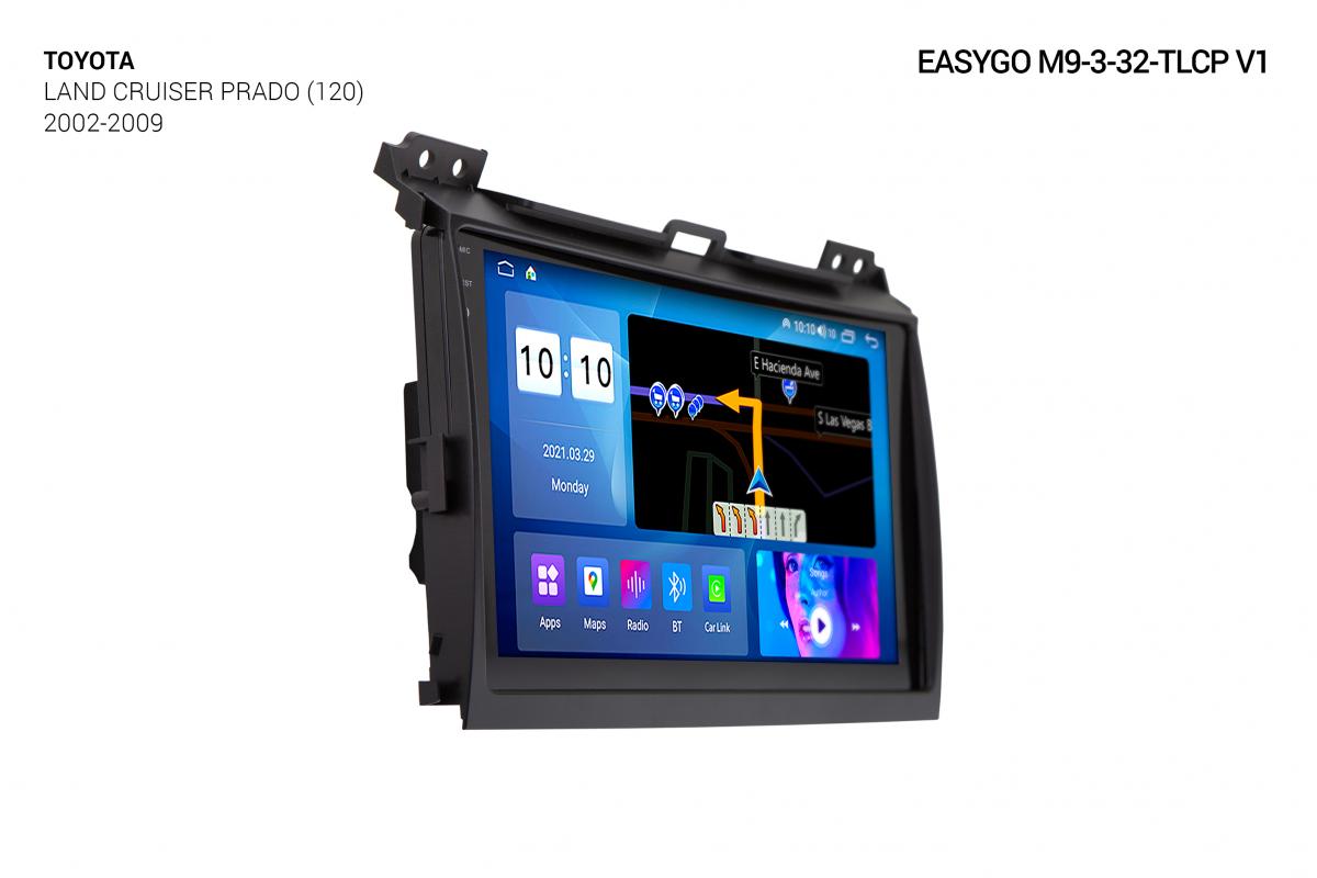 Штатная автомагнитола EasyGo M9-3-32-TLPC v1 Toyota Land Cruiser Prado (120) 2002-2009