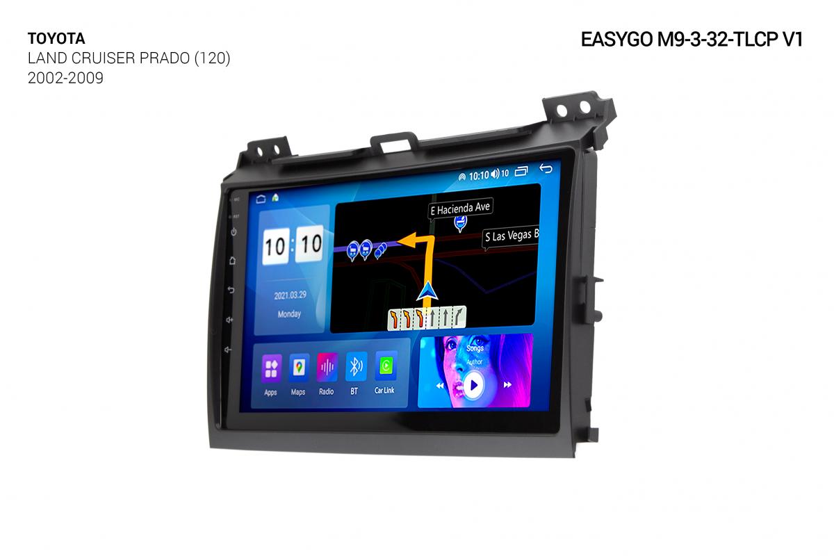 Штатная автомагнитола EasyGo M9-3-32-TLPC v1 Toyota Land Cruiser Prado (120) 2002-2009