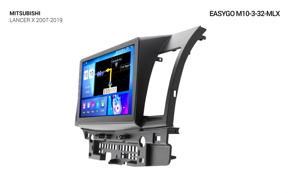 Штатная автомагнитола EasyGo M10-3-32-MLX Mitsubishi Lancer X (2007-2019)