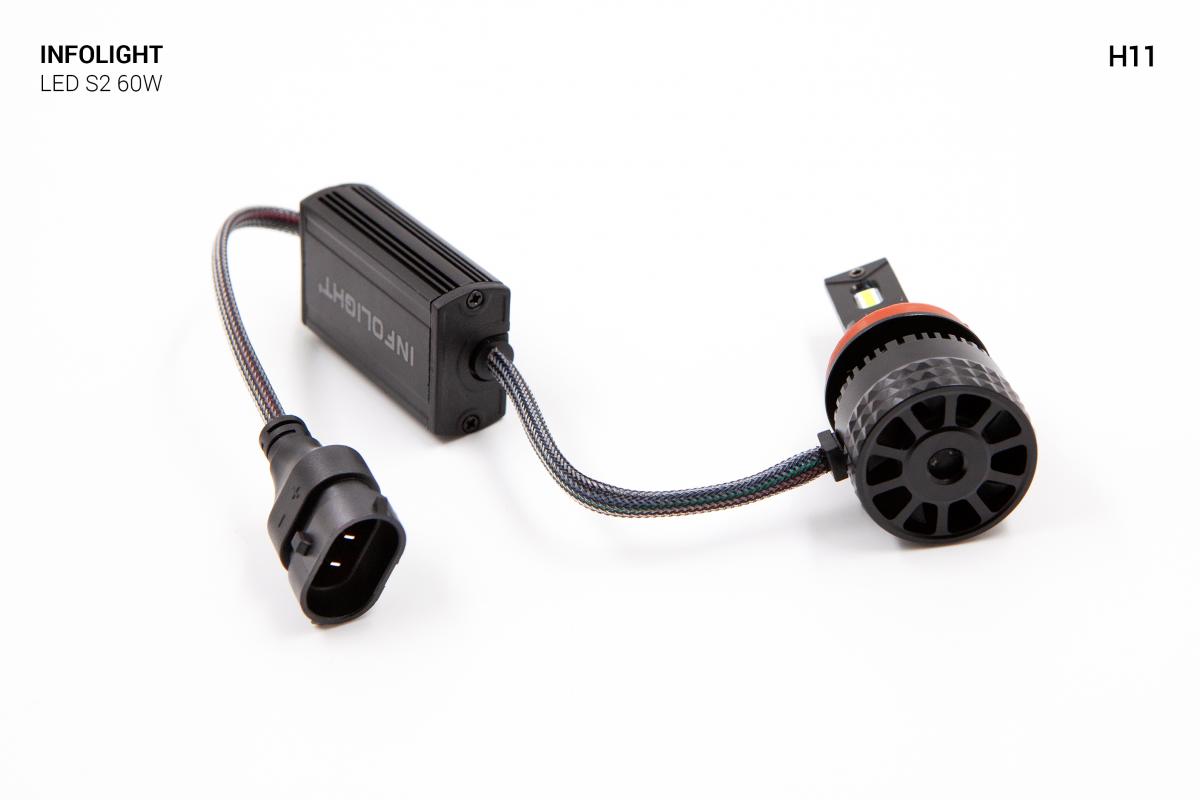 Комплект світлодіодних ламп Infolight S2 H11 60W