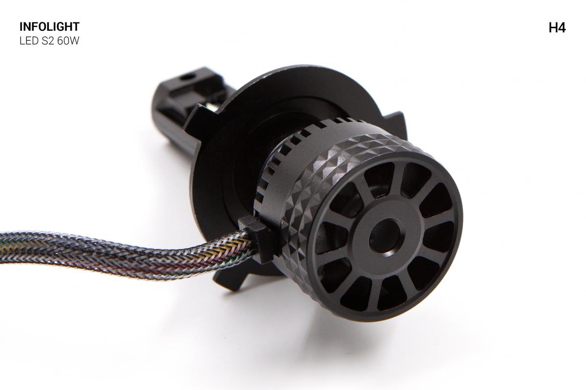 Комплект світлодіодних ламп Infolight S2 H4 60W