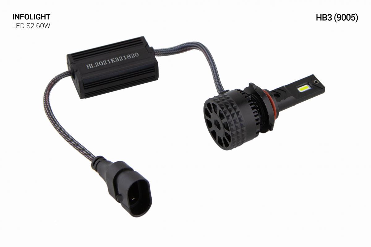 Комплект світлодіодних ламп Infolight S2 9005 60W