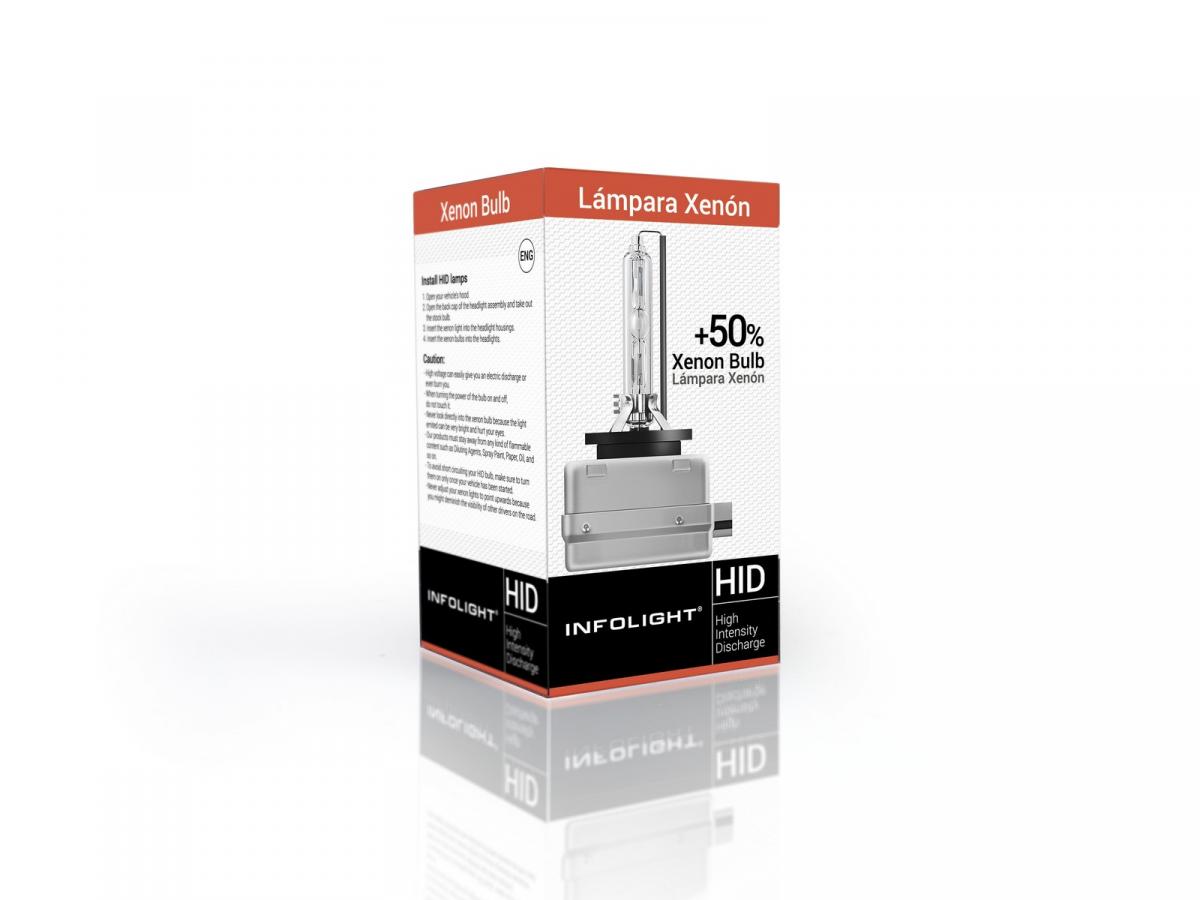 Ксеноновая лампа Infolight D3S (+50%) 5000K