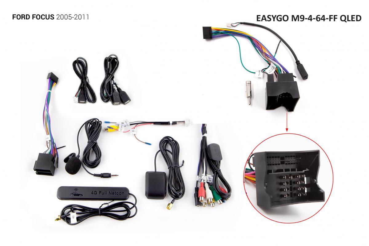 Штатна автомагнітола EasyGo M9-4-64-HSYF QLED Hyundai Sonata (YF) 2010-2014