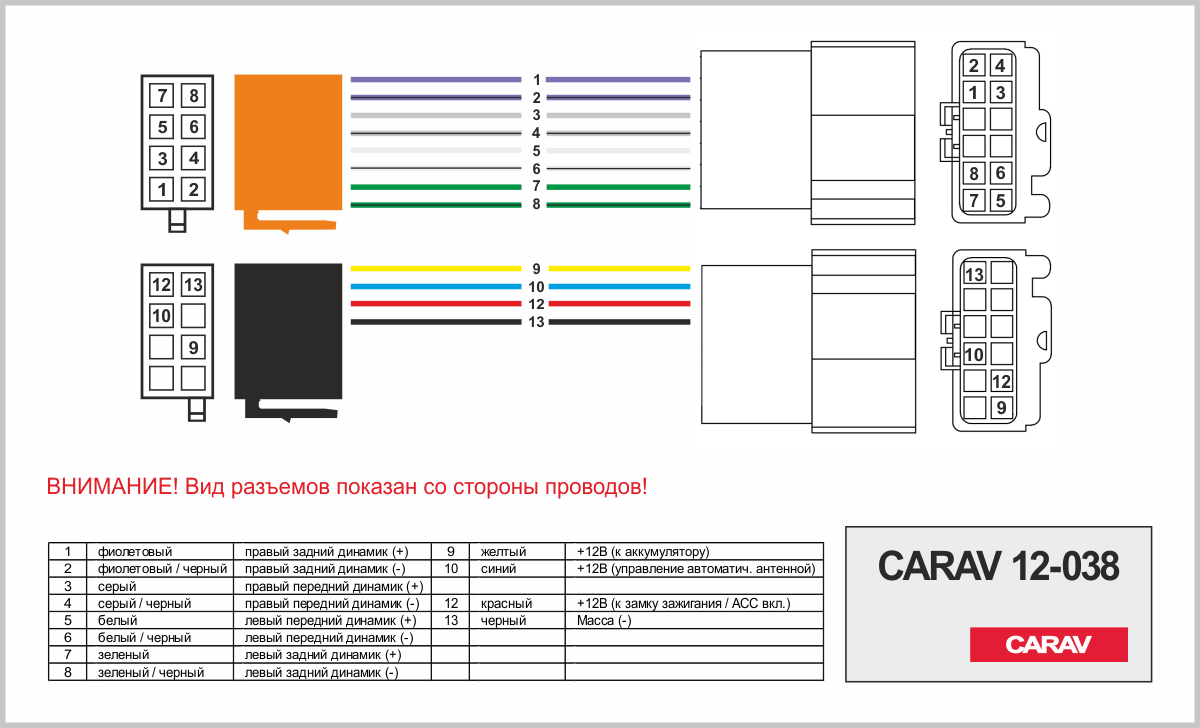 CARAV 12-038 ISO переходник