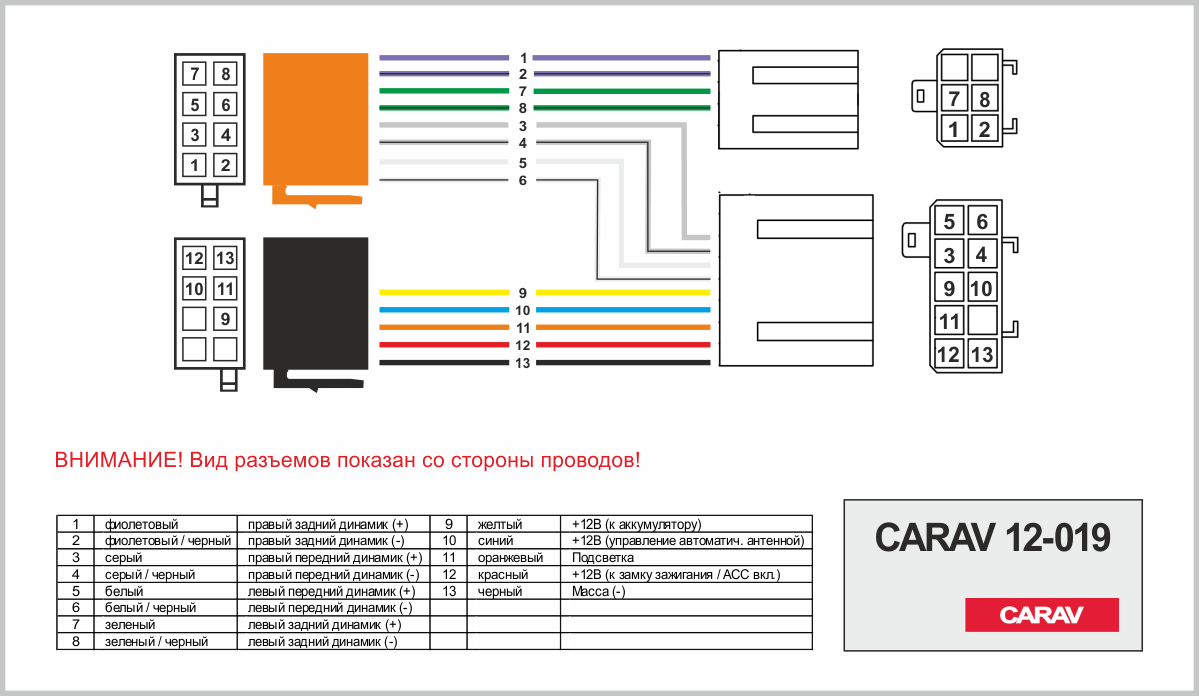 CARAV 12-019 ISO переходник