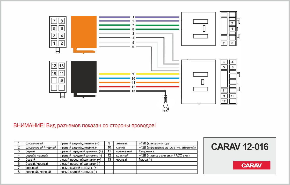 CARAV 12-016 ISO переходник