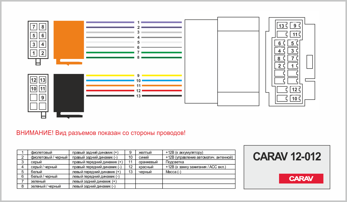 CARAV 12-012 ISO переходник
