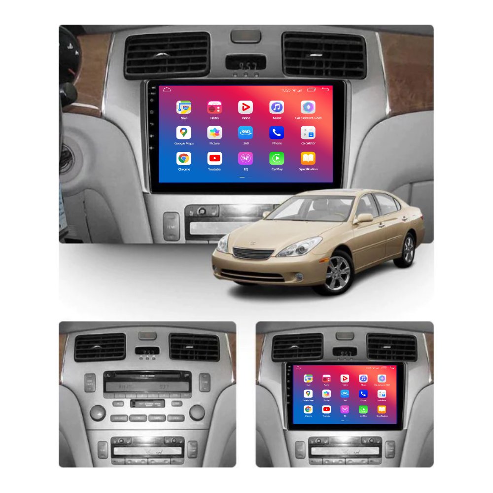 Штатний головний пристрій EasyGo LEX902-G10 9 inch Lexus ES (300/330) 2001-2006