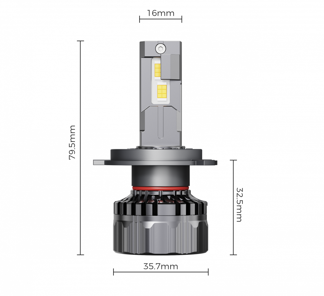Комплект світлодіодних ламп Infolight M1 H4 55W