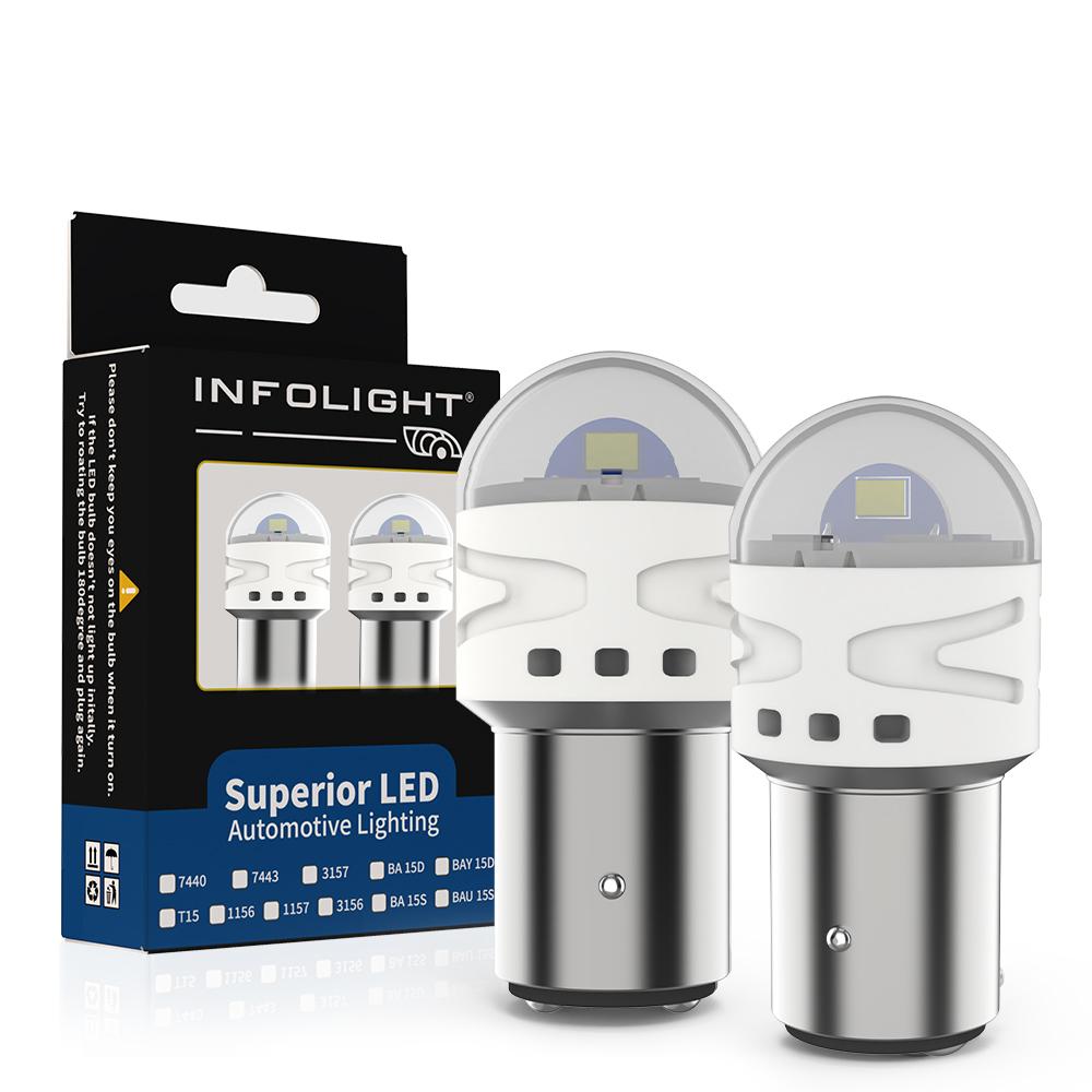 Комплект світлодіодних ламп Infolight P21W, BA15S (1156)