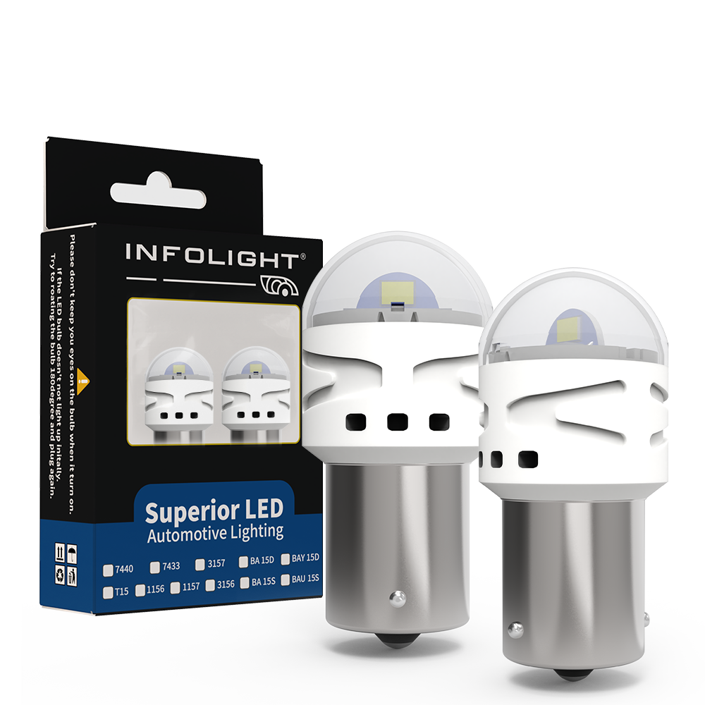 Комплект світлодіодних ламп Infolight PY21W, BAU15S (1156)