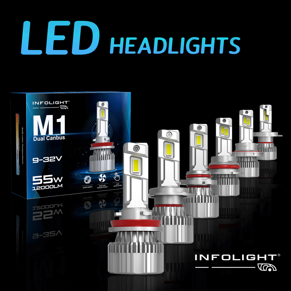 Комплект світлодіодних ламп Infolight M1 Dual Canbus 9005 55W