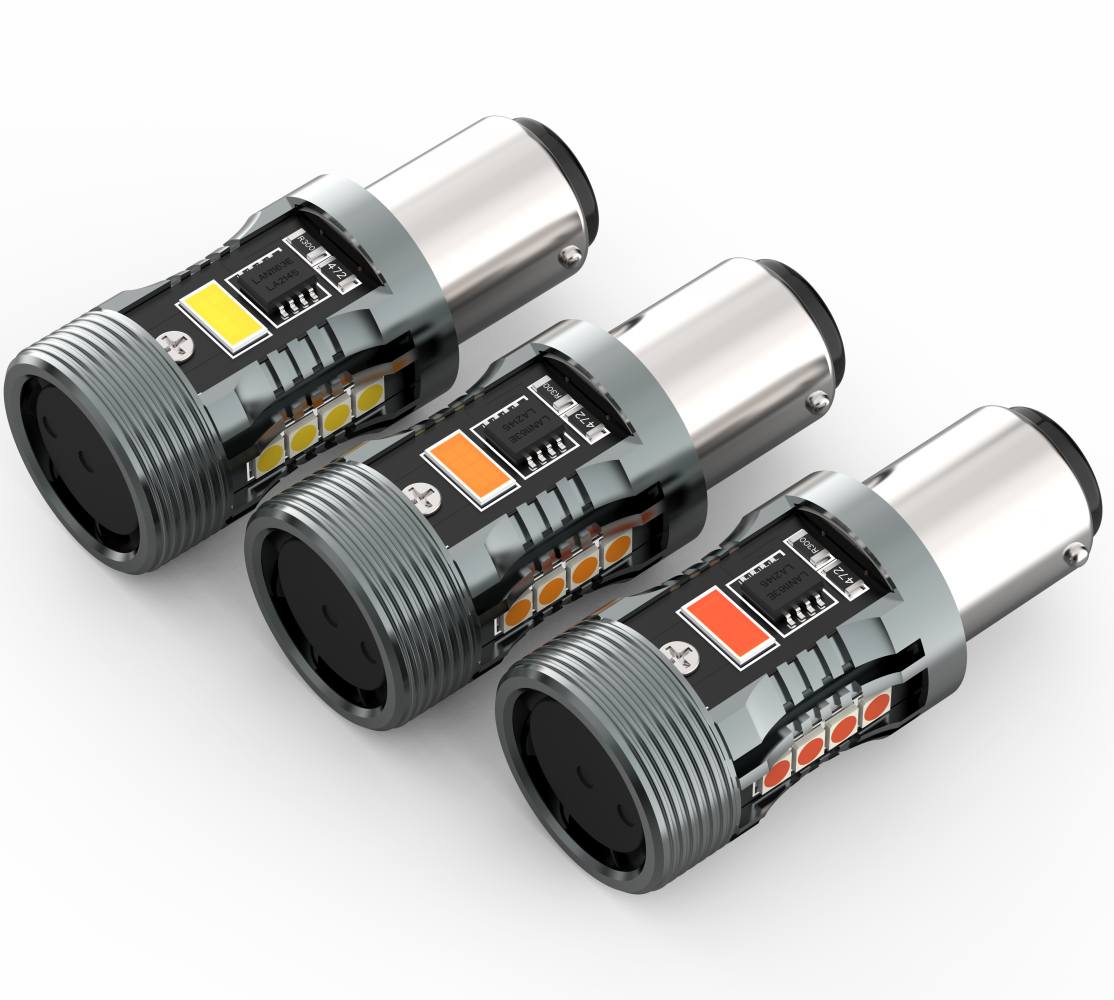 Комплект світлодіодних ламп Infolight P21/5W, BAY15D (1157) Canbus Red