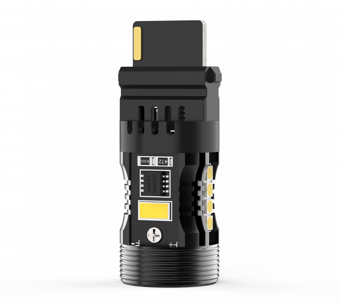 Комплект світлодіодних ламп Infolight P27W (3156) Canbus Amber