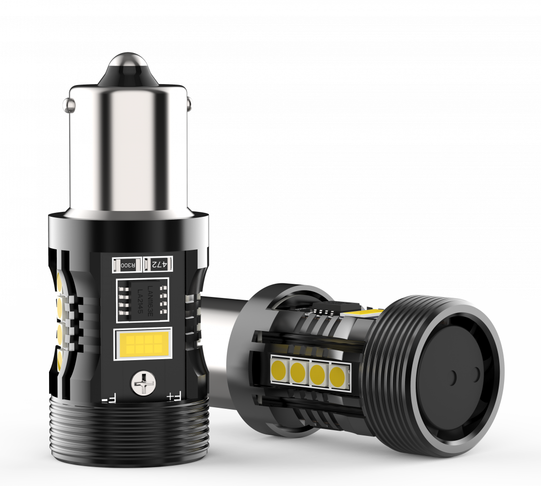 Комплект светодиодных ламп Infolight PY21W, BAU15S (1156) Canbus White