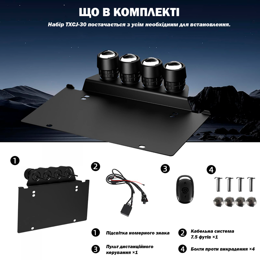 Рамка номерного знака с LED модулем Infolight TXCJ-30