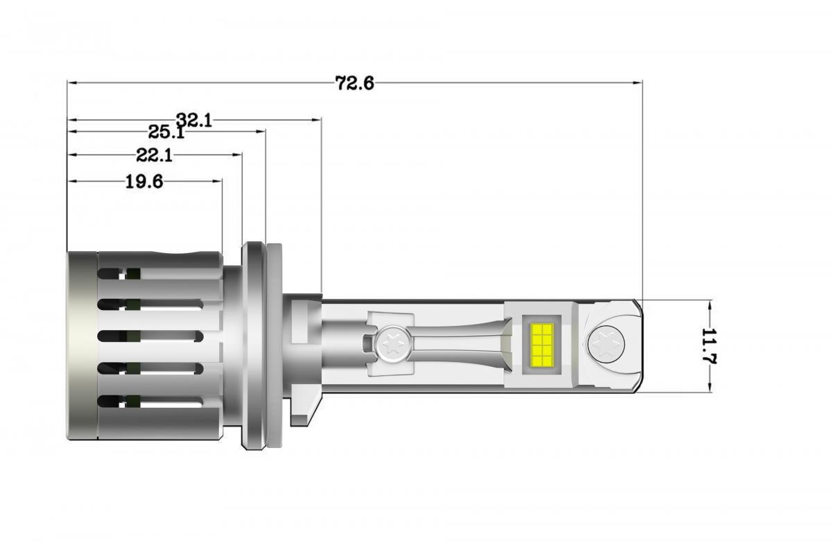 Комплект светодиодных ламп Infolight F3-Pro H27 30W