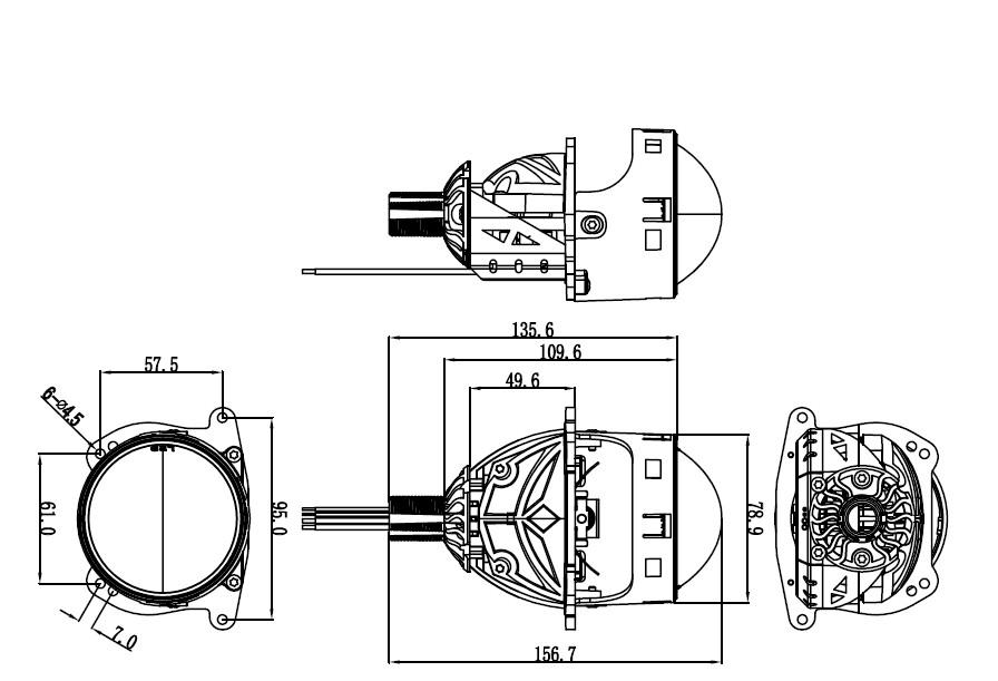 Комплект лінз Infolight A5 BI-LED