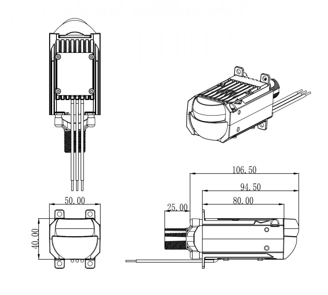 Комплект матричных светодиодных линз Infolight Matrix 1.8inch
