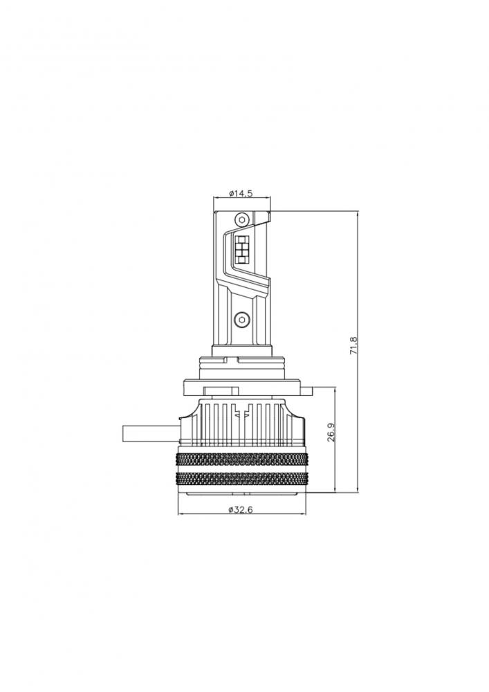 Комплект світлодіодних ламп Infolight S4 9006 65W