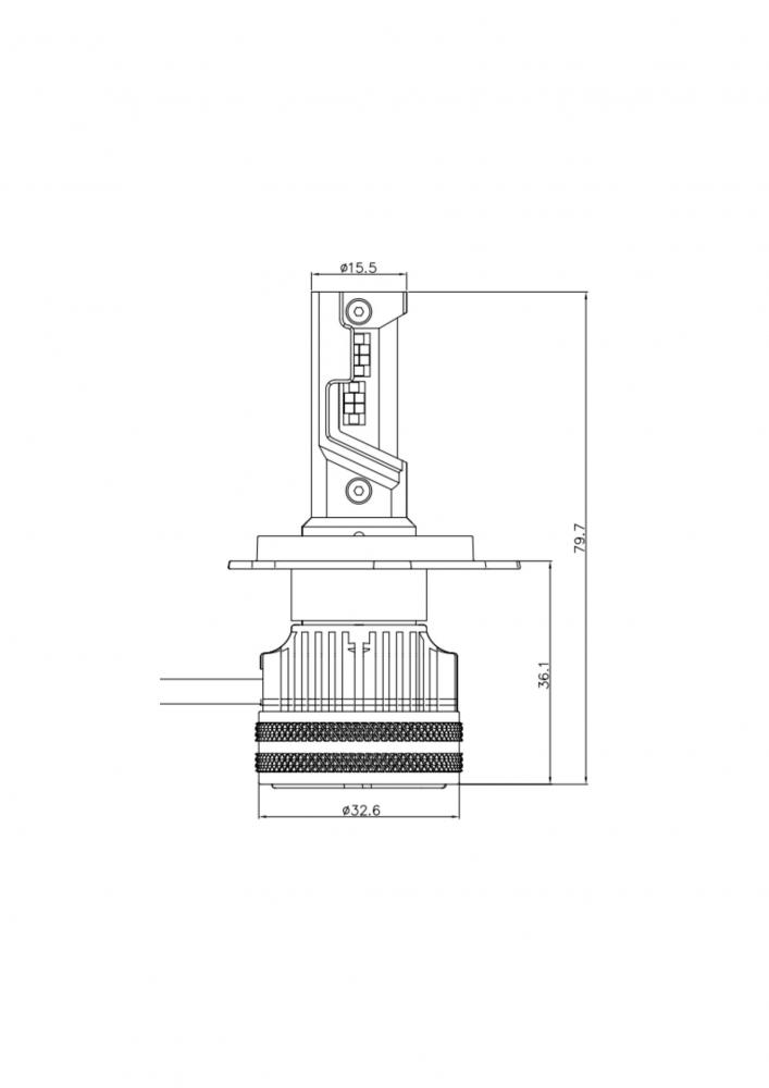 Комплект светодиодных ламп Infolight S4 H4 65W